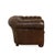 Chesterfield Chair in Brown Leather For Sale - Image 11 of 14