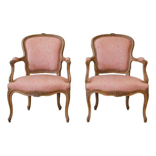 Louis XV Cabriolet Armchairs, Set of 2 For Sale