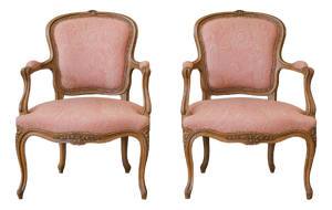 Louis XV Cabriolet Armchairs, Set of 2