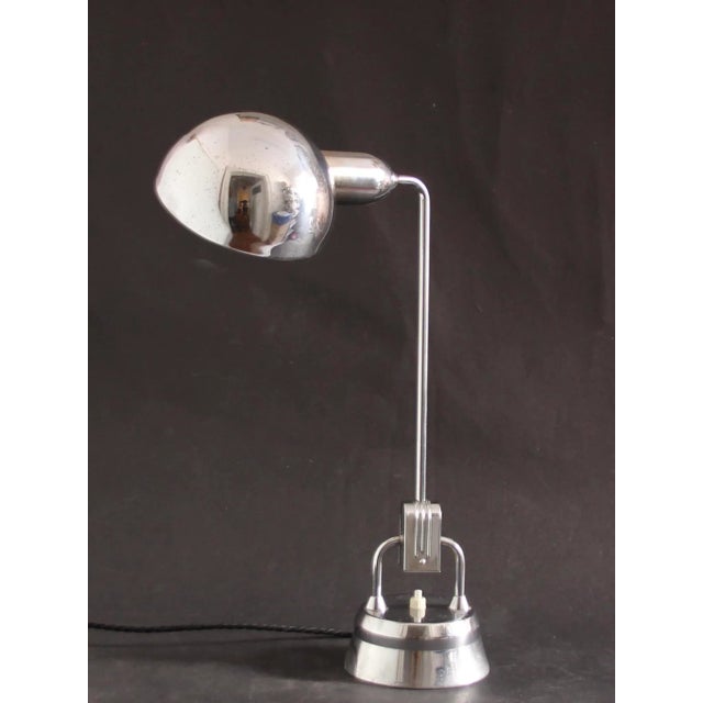 Metal French Art Deco Metal Desk Lamps by Charlotte Perriand for Jumo, 1940s, Set of 2 For Sale - Image 7 of 18