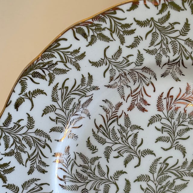 Vintage English Bone China Decorative Dessert Plate For Sale In Baltimore - Image 6 of 14