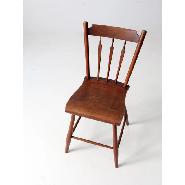 Farmhouse Antique Wooden Accent Chair For Sale - Image 3 of 12
