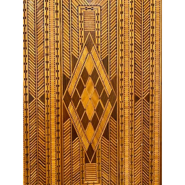 Mid-Century Modern 1950s Wooden Inlaid Decorative Panel For Sale - Image 3 of 10