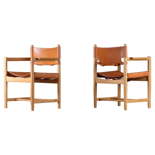 Set of Armchairs Model 3238 attributed to Børge Mogensen, 1960s For Sale