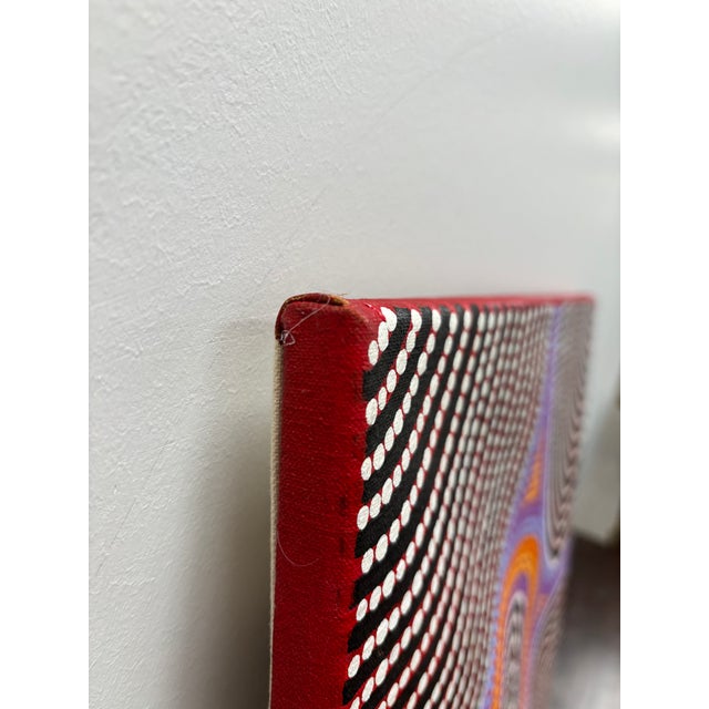 Black Katrina Nampijinpa Brown, Watiya-Warnu Jukurrpa (Seed Dreaming), Aboriginal Art on Canvas For Sale - Image 8 of 8