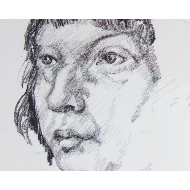 Portraiture Charcoal Portrait Drawing by James L. Bruch For Sale - Image 3 of 7