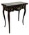 Chinese Black Lacquer Games Table with Hand-Painted Floral Decoration For Sale