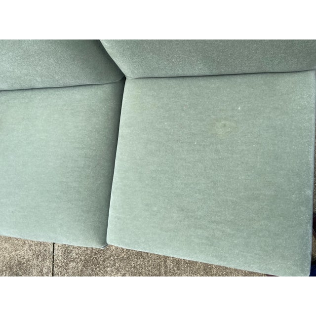 Light Green Mid Century Widdicomb Style Designer Custom Upholstered Dining Chair - Set of 6 For Sale - Image 8 of 12