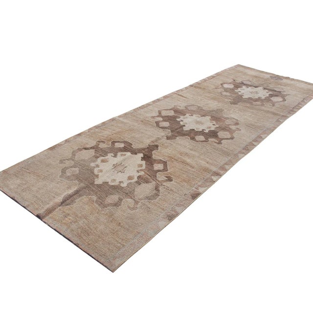 Vintage Decorative Kars Wool Rug For Sale - Image 4 of 6