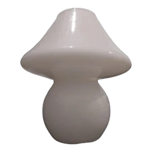 Vintage Murano Style Mushroom Table Lamp