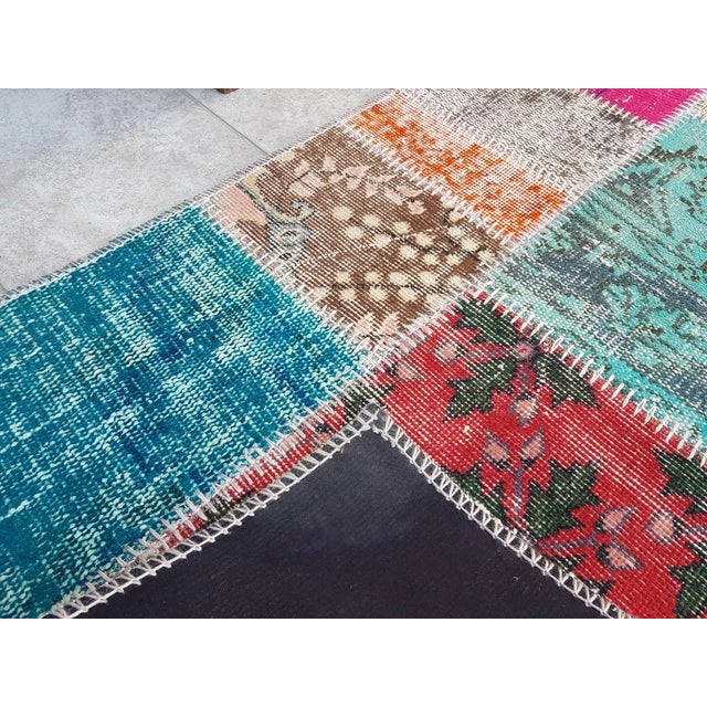 Handknotted Ethnic Vintage Area Rug For Sale - Image 6 of 10