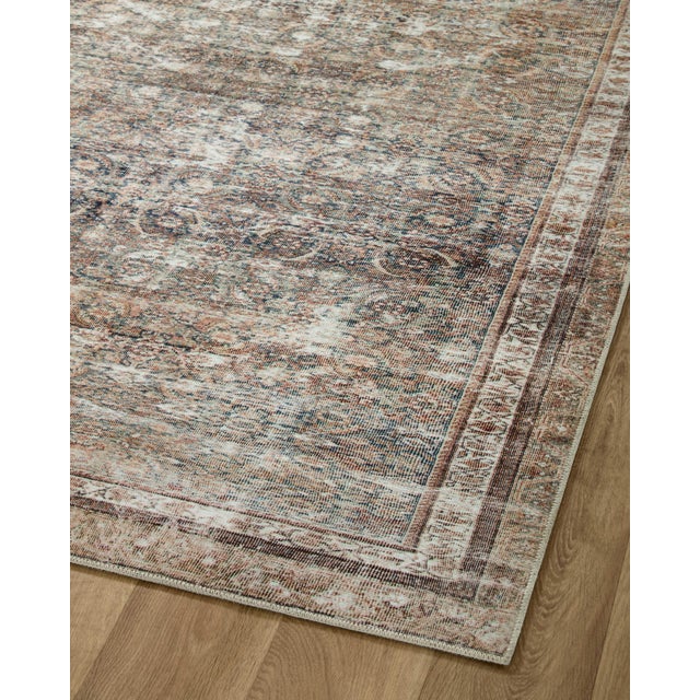 Chris Loves Julia x Loloi Jules Ink / Terracotta 2'-0" x 5'-0" Accent Rug For Sale In Dallas - Image 6 of 7