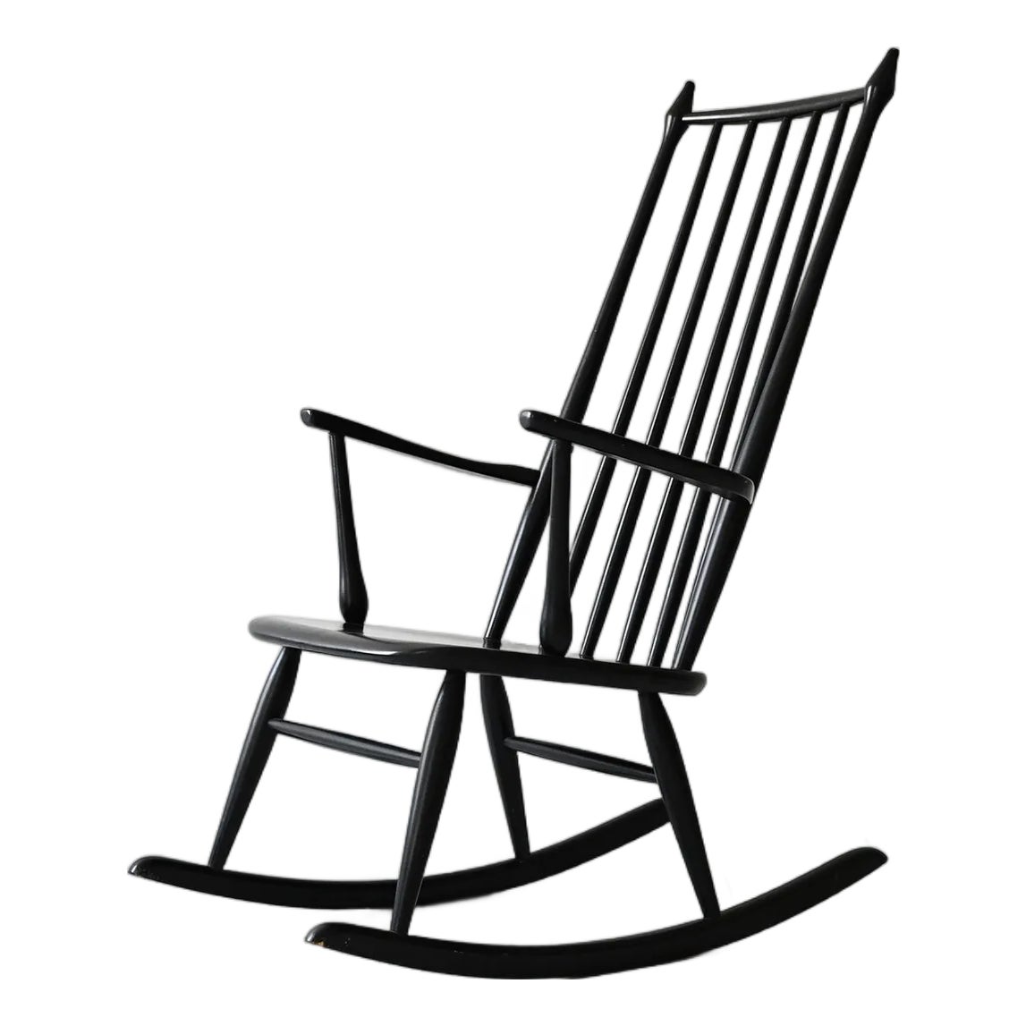 Vintage Danish Windsor Style Rocking Chair, 1950s | Chairish