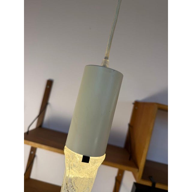 White Icicle Pendant Lamp by Davids Lamp For Sale - Image 8 of 11