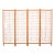 Mid-Century Four-Panel Teak Geometric Screen or Room Divider For Sale