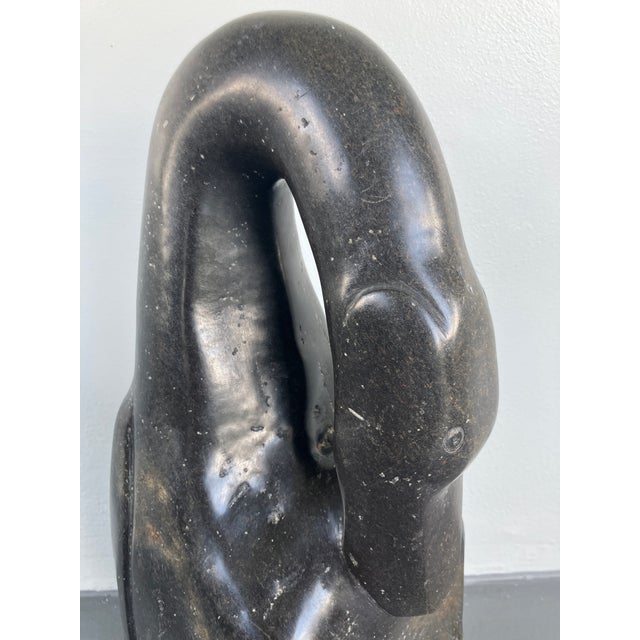 Rare Large Shona Sculpture Attributed to Jonathan Mhondorohuma For Sale - Image 17 of 17