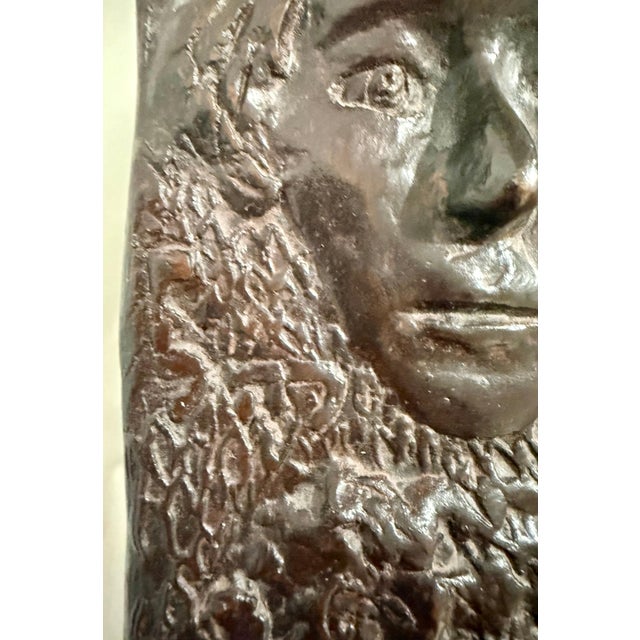 Leonard Baskin, Bronze Sculpture Wall Relief Judaica Jewish Matriarchs Modernist Leonard Baskin, 1998 For Sale - Image 10 of 16