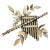 1990s Artisan House Minstrel Pipes of Pan with flute and olive branches For Sale