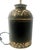 Antique Tole Brown and Gilt Decorated Tea Canisters as 20th-Century Lamps - Pair For Sale - Image 11 of 13