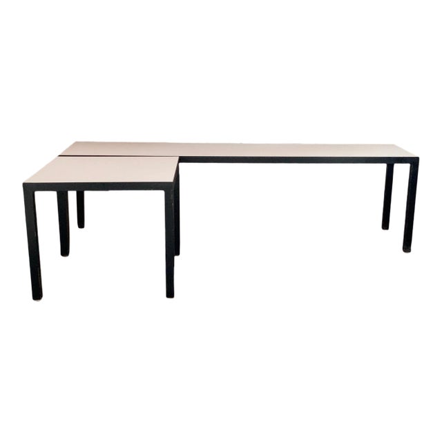 Minimalist Bench & Table by Jg Furniture For Sale