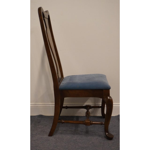 Set of 4 Ethan Allen Classic Manor Solid Maple Splat Back Dining Side