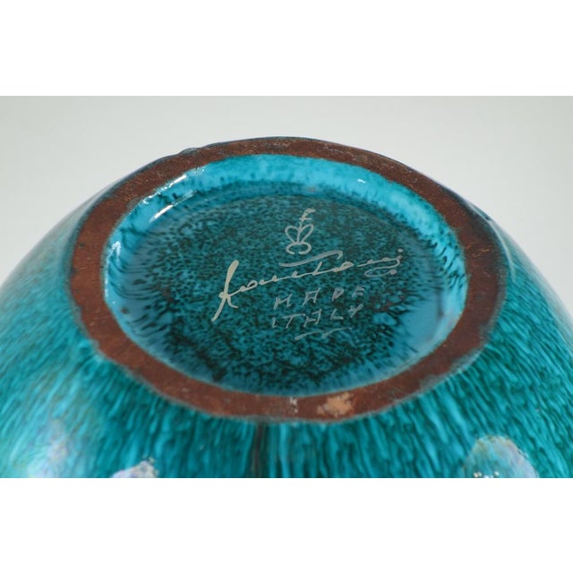 Mid-Century Modern Italian Ceramic Vase by Marcello Fantoni, 1950s For Sale - Image 9 of 10