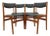 Set of 4 Vintage Danish Modern Dining Chairs Attributed to Erik Buch For Sale
