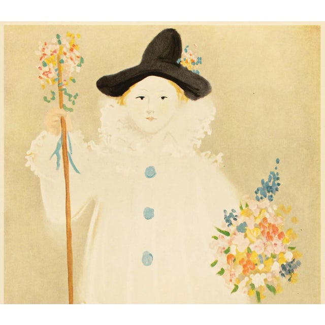 Portraiture 1957 After Pablo Picasso, "Paul as Pierrot" Period Full-Color Print For Sale - Image 3 of 10