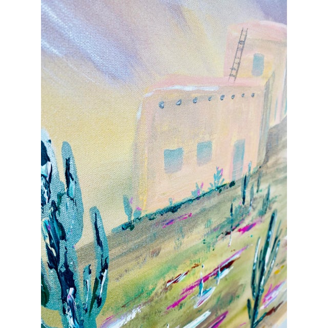 1990s Southwest Landscape Oil on Canvas Painting For Sale In Dallas - Image 6 of 12
