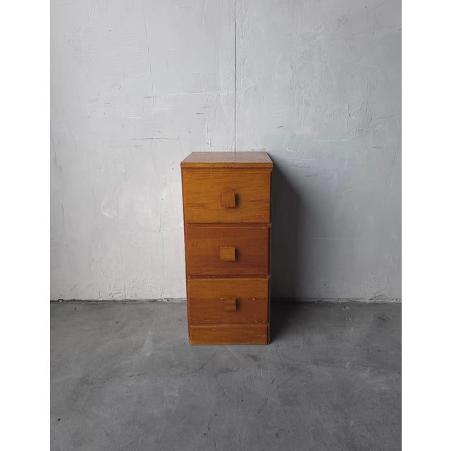 Small Vintage Craftsman Made Drawered Cabinet For Sale - Image 4 of 10