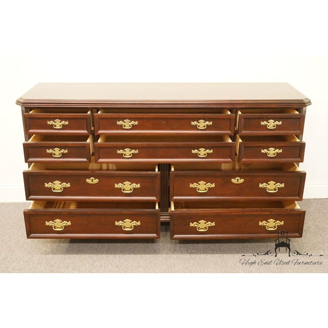 Bassett Furniture Eden House Collection Cherry Double Dresser Chairish