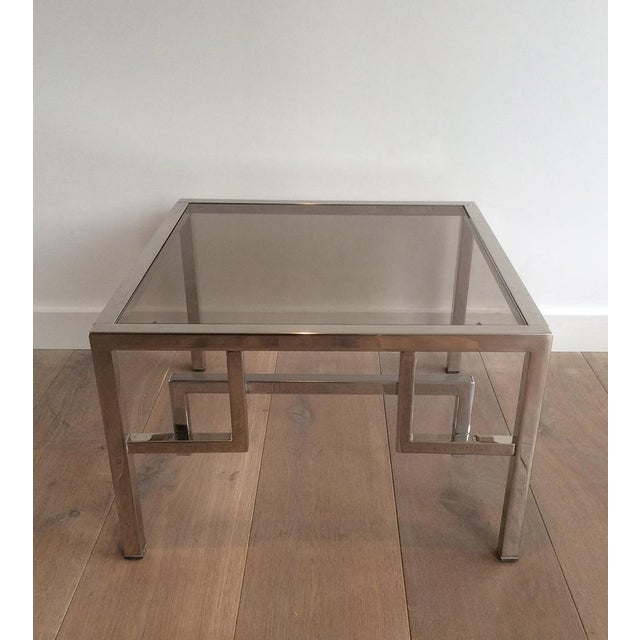 Mid-Century Modern Design Chrome Side Tables, circa 1970 - A Pair For Sale - Image 3 of 10