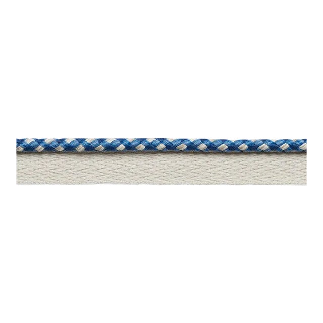 Sample - Schumacher Keaton Lip Cord Indoor & Outdoor in Navy For Sale