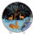 Handmade Deer Motif Ceramic Plater For Sale