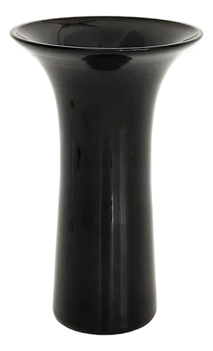 1960s Italian Art Glass Black Amethyst Vase in the Style of Luciano Vistosi, Murano
