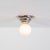 Contemporary Hive Flush Mount, Polished Nickel, 3in Glass Globe, Modern Led Ceiling Light, by Research.Lighting For Sale - Image 3 of 5