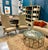 Modern Glass / Silver Leaf coffeeTable That Is 30” Round. For Sale - Image 3 of 5