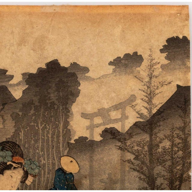 Utagawa Kunisada "53 Stations of the Tokaido" Woodblock Print For Sale In New York - Image 6 of 8