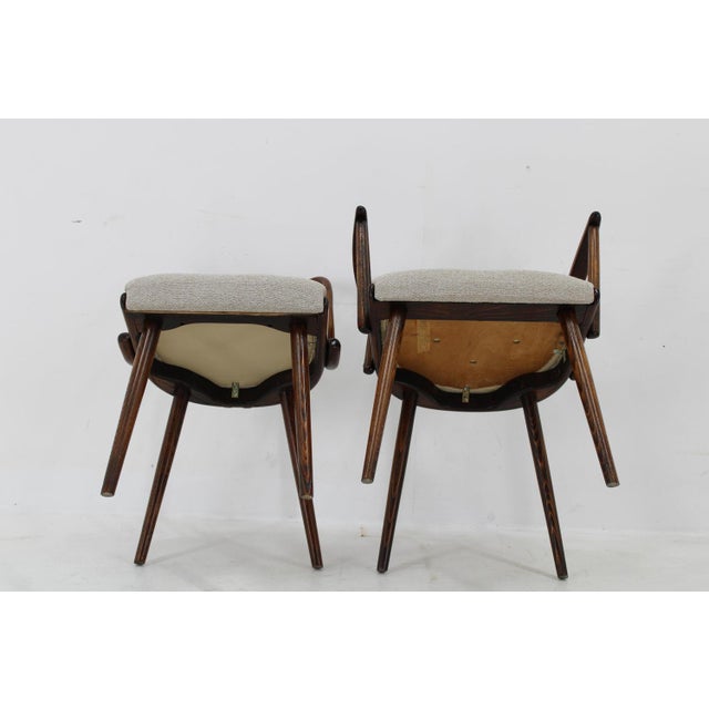 Beech Dining Chairs by Antonin Suman for Thonet, 1960s, Set of 6 For Sale - Image 18 of 18