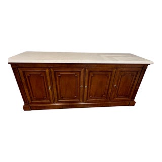 Kindel Italian Marble Topped Server For Sale