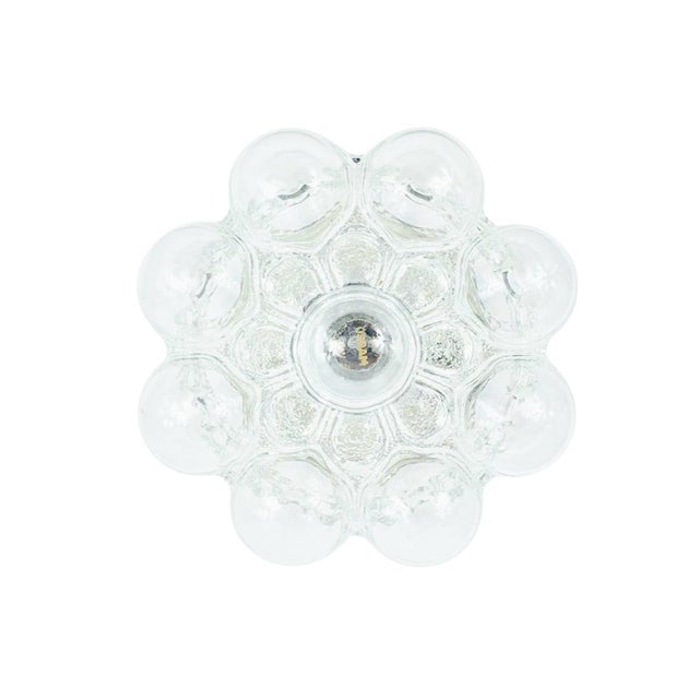 Mid-Century Space Age Bubble Glass Ceiling Lamp by Helena Tynell for Limburg, Germany, 1960s For Sale - Image 4 of 11