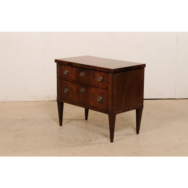 Italian Chest W/ Bookmatch Veneers, 1960's For Sale - Image 10 of 11