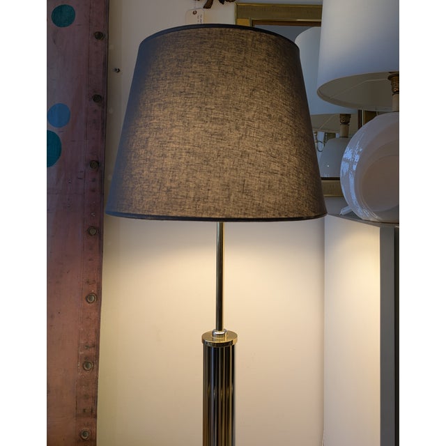 Vintage Gilt and Chrome Floor Lamps from Baulmann, Germany, 1980s, Set of 2 For Sale - Image 14 of 18