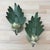 1960s Italian Palm Leaf Candle Sconces – Vintage Metal Wall Sconces with Lotus Flower Detail (Pair) Add a touch of vintage...