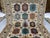 Art Deco Ivory & Blue Sultani Natural Dye Wool Rug, Tribal Geometric Medallion Design, 6′10″ × 9′10″ For Sale - Image 3 of 14
