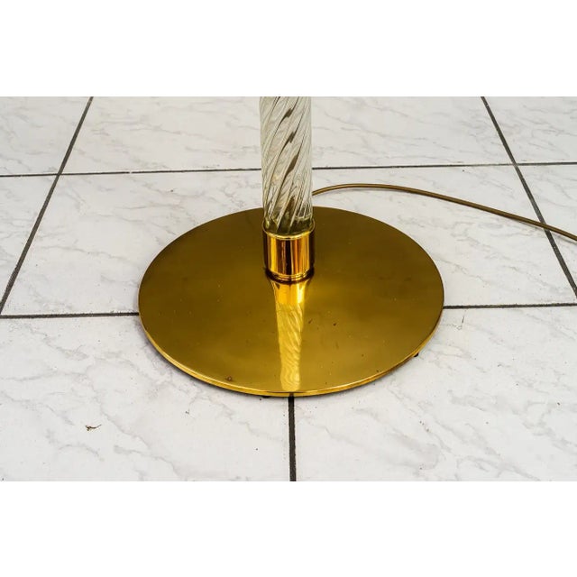 Metal Floor Lamp by J.T. Kalmar for Venini, 1960s For Sale - Image 7 of 8