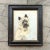 Vintage Boho Original Dog Portrait on Canvas For Sale In West Palm - Image 6 of 12