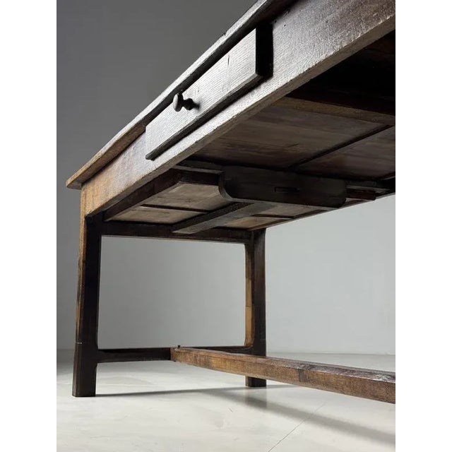 Brown French Farmhouse Dining Table For Sale - Image 8 of 18