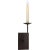 TT Single Sconce in Bronze Designer: Chapman & Myers Height: 18" Extension: 7" Backplate: 4" x 6" Rectangle Mounting:...