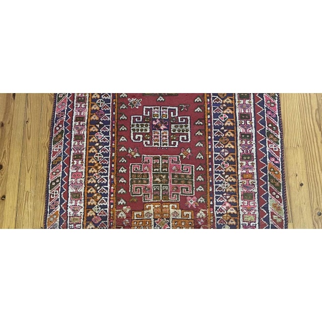 Vintage Middle Eastern Rug For Sale - Image 6 of 8